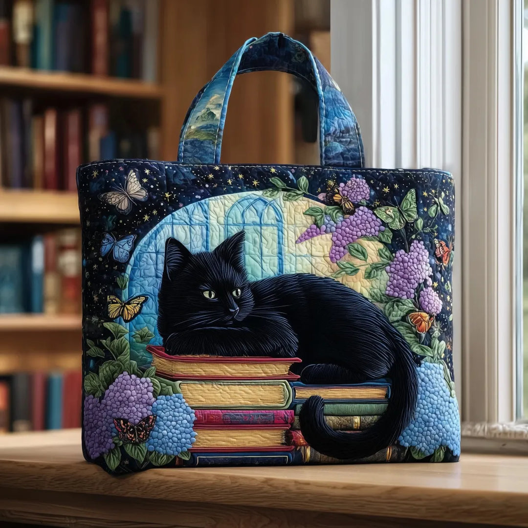 アーティザンバッグ - 本の上の黒猫