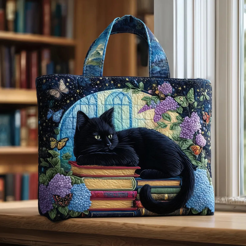 アーティザンバッグ - 本の上の黒猫